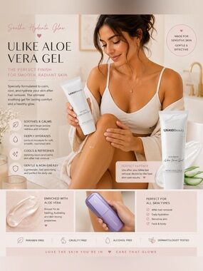 Ulike Aloe Vera Gel – Soothing Hydrating Gel (White)